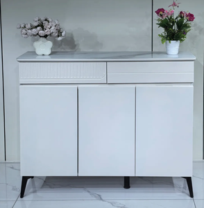 Modern Design Living Room Tempered Glass Baked Enamel <strong>Shoe</strong> Cabinet Light Luxury Customized Color <strong>Small</strong> Apartments MDF <strong>Storage</strong> - Product Image 1