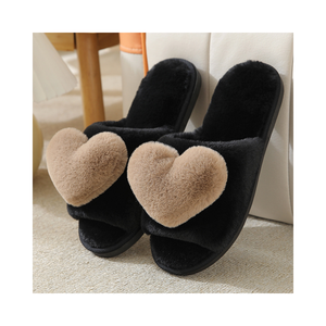 Offres Spéciales moelleux extérieur pantoufles tongs <span class=keywords><strong>cuir</strong></span> fausse fourrure femmes mode sandale diapositives pantoufle - Product Image 5