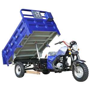 Beş Tekerlekli Benzinli Motosiklet Kamyon Açık Kasalı Pozitif Su Soğutmalı Kendinden Boşaltmalı 250cc Üzeri 251-350W Güçlü Yük Taşımacılığı Kullanımı - Product Image 1