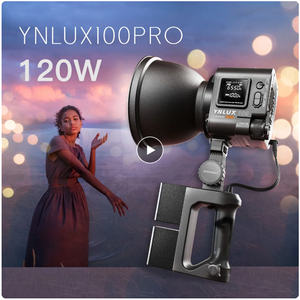 Éclairage stroboscopique photographique professionnel <span class=keywords><strong>Yongnuo</strong></span> <span class=keywords><strong>YNLUX100</strong></span> Lampe de remplissage portable pour extérieur 120w Bi-couleur - Product Image 1