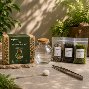 Kit de terrarium en verre DIY, mini paysages, ensemble <span class=keywords><strong>pour</strong></span> débutants, jardin de mousse, <span class=keywords><strong>jardinage</strong></span> d'intérieur, <span class=keywords><strong>cadeau</strong></span> <span class=keywords><strong>pour</strong></span> les amateurs de plantes - Product Image 1