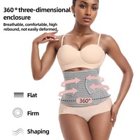 Faja Postparto Ajustable de Fibra de Bambú con Logotipo Personalizado Maxbrace, Cinturón Moldeador de Cintura