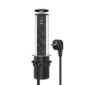 Ce RoHS Đức nhà bếp chuyển đổi Pop 3-Way điện máy tính để bàn phổ Ổ cắm ổ cắm - Product Image 2