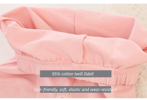 Vêtements pour enfants Leggings extensibles décontractés pour bébés filles avec nœud en dentelle imprimé de dessins animés - Product Image 4