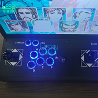 Machine d'arcade 22 pouces pour 2 joueurs, pliable 3D, double joystick, style King of Fighters, nostalgique, pour usage domestique et commercial, logo personnalisé OEM, vente en gros