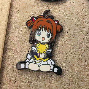 6cm nouveau Design haute qualité Anime Cardcaptor <span class=keywords><strong>Sakura</strong></span> cloisonné poli émail alliage broches broches - Product Image 6