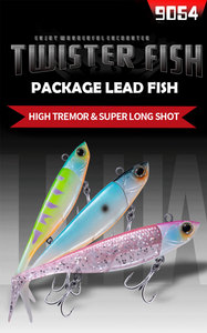 Paddle Tail Twister Fish Long Cast <span class=keywords><strong>Black</strong></span> Minnow Shad Leurre En Plastique Doux Swim Bait Pinfish <span class=keywords><strong>Bass</strong></span> Pike Leurre De Pêche - Product Image 6