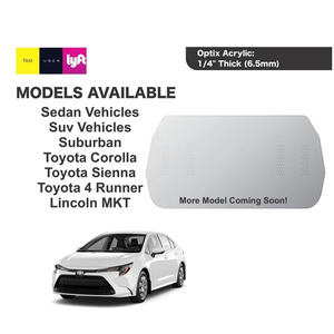 Барьер акриловый для стола безопасности ресторана, разделительная панель, ограждение для стола такси, Ub Lyft Er - Product Image 6