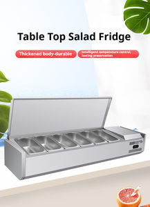 Ristorante commerciale tavolo e sotto il bancone <span class=keywords><strong>Pizza</strong></span> e insalata Bar Display refrigeratore contenitori - Product Image 3
