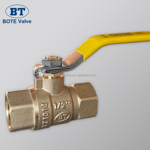 Vanne à bille manuelle en laiton pleine passante BOTE 600WOG pour gaz et eau, filetage BSP, personnalisable OEM - Product Image 1