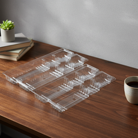 Conteneurs en plastique transparents rectangulaires pour le transport de plantes, épaisseur