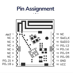 NRF52832/52805/52811/52810 โมดูลส่งสัญญาณไร้สายควบคุมอัจฉริยะ - Product Image 3