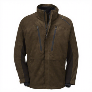 Veste de chasse en laine pour homme sur mesure, respirante, en toile de coton ciré à 100 %, grande taille, style décontracté - Product Image 1