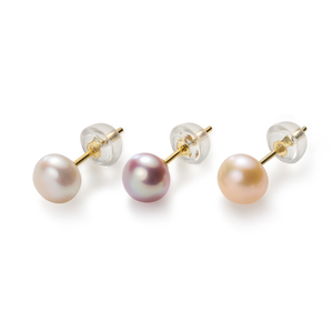 Pin Ear orecchini <span class=keywords><strong>di</strong></span> perle da sposa Stud all'ingrosso 925 Sterling Silver <span class=keywords><strong>acqua</strong></span> dolce d'<span class=keywords><strong>acqua</strong></span> dolce naturale per le donne Gi 3mm-8mm Bling bianco - Product Image 2