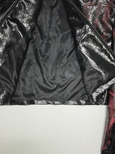 Chaqueta de Motociclista de Invierno para Hombre, Estilo Hip Hop, Delgada, de Lona Recubierta de Cuero PU, con Cierre de Cremallera - Product Image 6