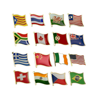 Fabricant 287 Pays Drapeau National Épinglette Résine Époxy Chapeau Écharpe Sac Vêtements Bijoux Broches Badge Drapeau Broche Broche