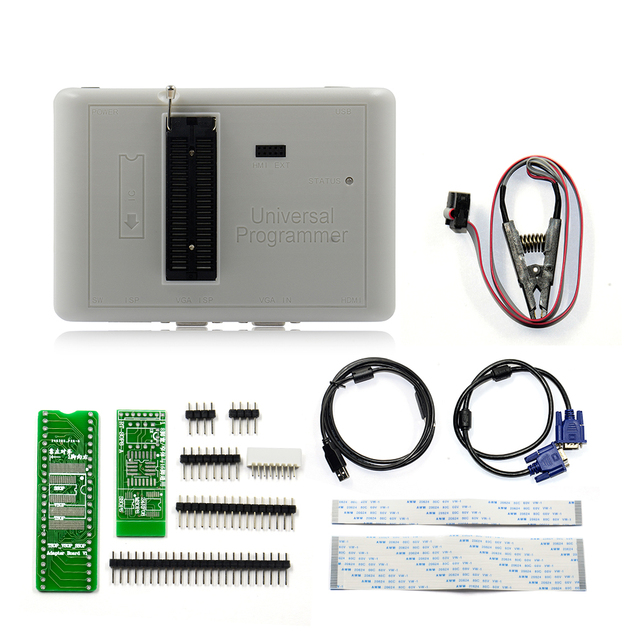 RT809H Universal Programmer EMMC-Nand FLASH Programmer with Adapters Edid Cable