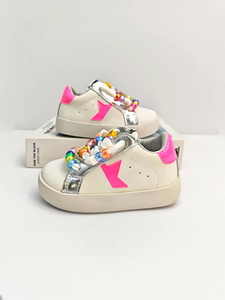 Zapatillas Deportivas Personalizadas de Alta Calidad para Niños al por Mayor, Zapatos Casuales de Moda para Niñas, Zapatos Deportivos de Cuero para Niñas - Product Image 5