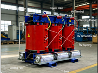 Transformador de Potencia de Tipo Seco de Resina Epoxi SCB13 de Alto Rendimiento, 30kVA, 10kV/0.4kV, Alta Eficiencia, S11, Refrigeración Natural por Aire