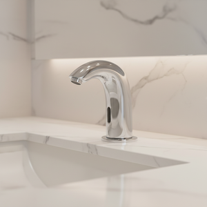 Robinet de salle de bain sans contact à capteur automatique chromé avec robinet de salle de bain mains libres à alimentation enfichable, liste Cupc - Product Image 5