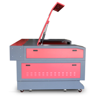 Láser de CO2 de 90*130 cm con Puntero de Punto Rojo, Enfoque Automático, 60W 80W 100W 130W 150W con Controlador Ruida
