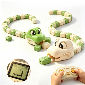 Giocattoli Serpente Telecomandato Interattivo Magnetico RC che si Mangia da Sóno, Gioco Educativo Elettrico Robotico per Bambini - Product Image 1
