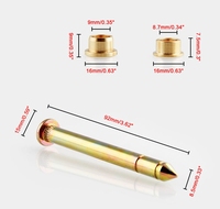 Kit de broches et bagues de charnière de porte en acier de nouvelle condition pour un alignement correct des portes et un fonctionnement fluide dans les camions et les VUS
