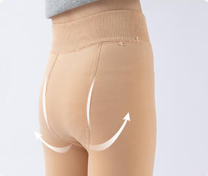 Collants en polaire pour enfants, automne-hiver, couleur chair, taille plus, élastiques, sexy, taille haute, collants thermiques en <span class=keywords><strong>laine</strong></span> - Product Image 4