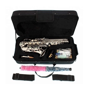 SEASOUND OEM <span class=keywords><strong>Saxophone</strong></span> soprano de haute qualité JYSS100N avec cloche courbe en nickel pas cher BB Tone - Product Image 6