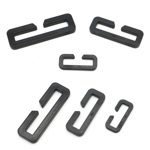 Plastic Webbing <b>Adjustment</b> Buckles E006 Black <b>Square</b> Notched For Backpack Straps Bag Accessories Fasteners - Product Image 1