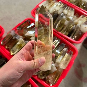 고품질 러프 시트린 타워 크리스탈 공예 원석 쿼츠 완드 장식 선물용 - Product Image 4