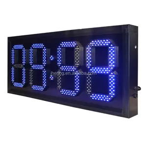 Jhering Industrial Large Outdoor LED Digital Wall Clock Custom Time and Temperature Sign Wall Clock