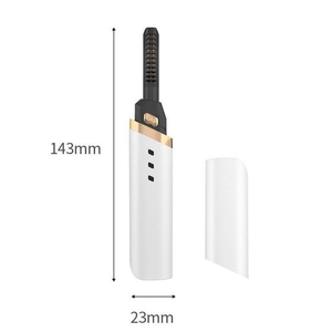 Electric <b>Heated</b> Eyelash Curler Black Hot <b>Comb</b> Eyelash Applicator Mini Eyelash Curler - Product Image 5