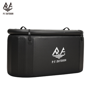 Baignoires de trempage à froid en PVC avec logo OEM, baignoires à glace gonflables portables pour la récupération sportive, bain à glace gonflable carré / 4 modèles populaires - Product Image 3