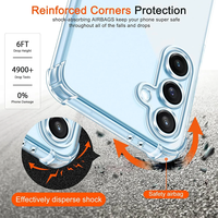 Coque Souple Transparente Antichoc en TPU pour Samsung Galaxy Note 10 20 S21 S22 S23 S24 S25 Plus Ultra FE A17 A56 A55 A16 A05