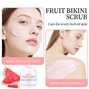Vente en gros de gommage bikini à la fraise 200g exfoliant et lissant pour la zone du bikini avec extrait naturel de fraise - Product Image 4