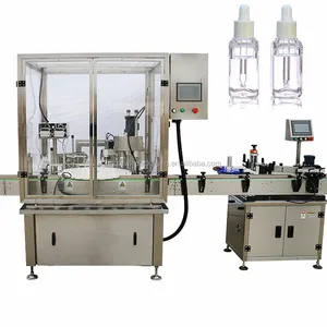 10ml 60ml 120ml Automatic chubby gorilla bottle unscrambler feeding sorting filling capping labeling machine