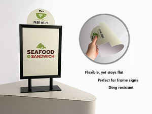 Letreros de Poliestireno Resistentes y Flexibles para Uso en Interiores y Exteriores, Tablero Publicitario Rígido, Letreros para Eventos y Promociones - Product Image 4