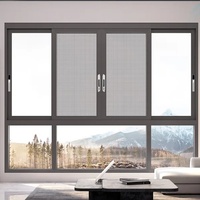 Hot Selling 5MM 9A 5MM Schiebefenster aus gehärtetem Glas mit gebrochener Brücke aus Aluminium legierung