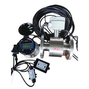 Medidor de vazão eletromagnético de esgoto, medidor de vazão eletromagnético de água líquida digital para esgoto químico industrial