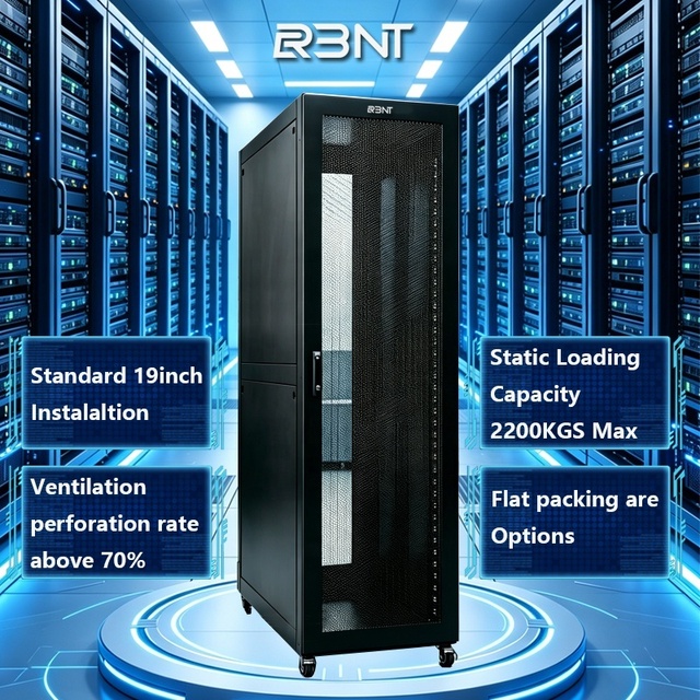OEM Factory Supply Network Server Cabinet 19inch 800 800mm Server Rack Black 47u Indoor Network Cabinet