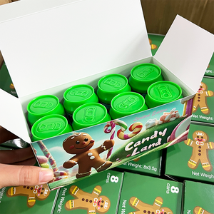 Benutzer definierte Aufkleber Kunststoff <span class=keywords><strong>3</strong></span>,5g Weihnachts bonbon Verpackung Getränkedose mit Schraub verschluss - Product Image 4