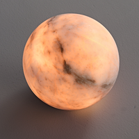 Lampe de table sphérique en albâtre naturel avec base en aluminium, lumière d'ambiance LED chaude pour chambre, bureau, salon