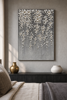 Peinture à l'huile 3D texturée, nature morte, faite à la main, encadrée de luxe, sur toile, avec support en bois, pour salon et chambre à coucher