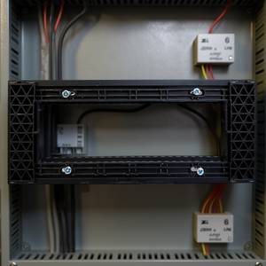 Black 6 Seat Zen Line Stand Terminal <b>Block</b> <b>Mounting</b> Frame - Product Image 3