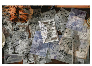 20 Stks/pak Retro <span class=keywords><strong>Memo</strong></span> Pad Sample Data Half-Life Liefde Brief Serie Retro Artistieke Journal Materiaal Decoratieve Sticker 4 modellen - Product Image 6