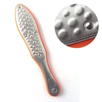 Lime de râpe de pied en acier inoxydable de haute qualité pour pédicure avec poignée en plastique