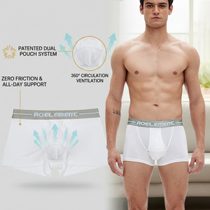 Hygieia Custom High Quality <strong>Men's</strong> Dual Pouch Boxer <strong>Briefs</strong> Breathable Separate Anti-Chafe Underwear for <strong>Men</strong> - Product Image 1