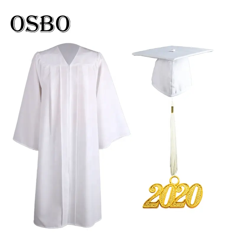 Graduation Gown Whosale Cheap Adult Academic College Black Matte Graduation Cap Gown
