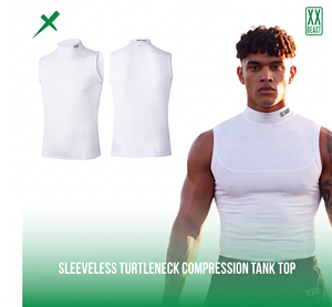 XX BEAST Canotta a Compressione Senza Maniche a Collo Alto, Asciugatura Rapida, Elasticizzata in 4 Direzioni, Antivento, Base Layer per Allenamento e Partite <span class=keywords><strong>di</strong></span> <span class=keywords><strong>Calcio</strong></span> - Product Image 1
